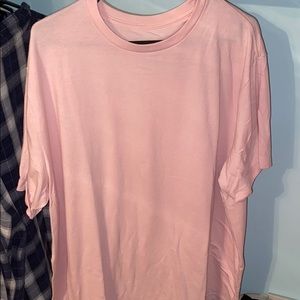 Oversized 3X Light Pink Short Sleeve T-Shirt